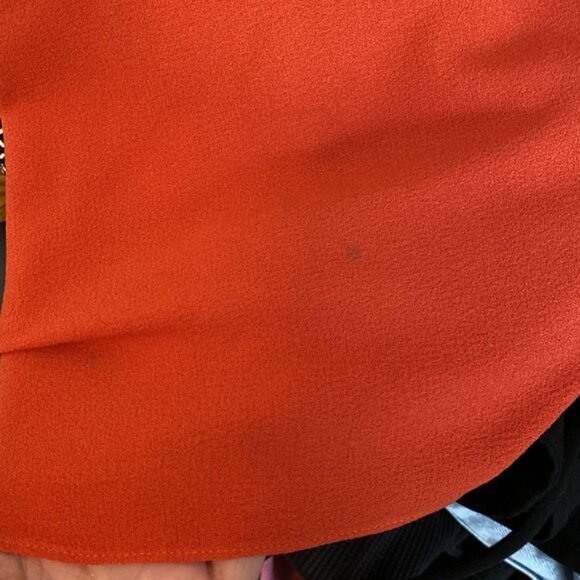 Dress the Population Monroe Side Slit Gown  Poppy Orange Size Large - Picture 10 of 10